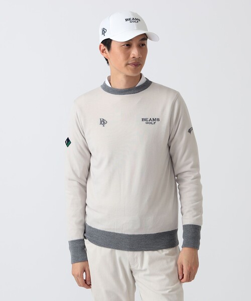 BEAMS GOLF（ビームスゴルフ）の「PL.SFDT_SC_KT.PO（ニット/セーター・メンズ・ホワイト系その他5/サックスブルー・XL/S/L）」の9枚目の写真