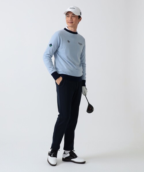 BEAMS GOLF（ビームスゴルフ）の「PL.SFDT_SC_KT.PO（ニット/セーター・メンズ・ホワイト系その他5/サックスブルー・XL/S/L）」の12枚目の写真