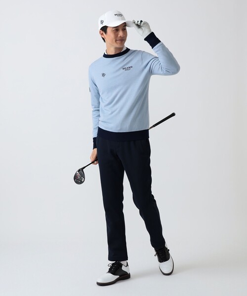 BEAMS GOLF（ビームスゴルフ）の「PL.SFDT_SC_KT.PO（ニット/セーター・メンズ・ホワイト系その他5/サックスブルー・XL/S/L）」の13枚目の写真
