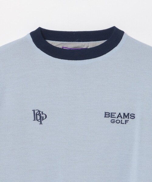 BEAMS GOLF（ビームスゴルフ）の「PL.SFDT_SC_KT.PO（ニット/セーター・メンズ・ホワイト系その他5/サックスブルー・XL/S/L）」の20枚目の写真