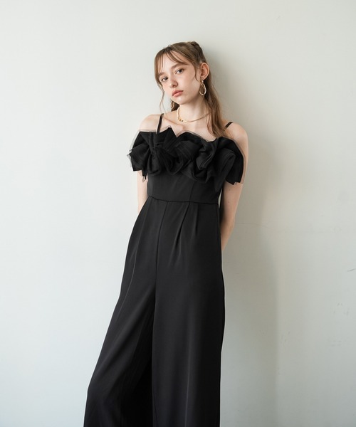 Dorry Doll(ドリードール)の「ロージーパンツドレス(パンツドレス・レディース・チャコール/ブラック/ベージュ・MEDIUM)」の1枚目の写真