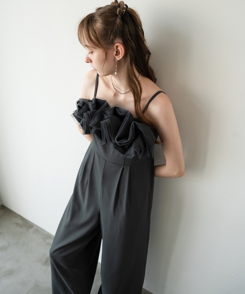 Dorry Doll(ドリードール)の「ロージーパンツドレス(パンツドレス・レディース・チャコール/ブラック/ベージュ・MEDIUM)」の19枚目の写真