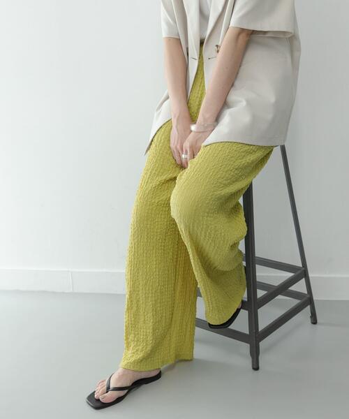 URBAN RESEARCH Sonny Label(アーバンリサーチサニーレーベル)の「ドライタッチワッシャーカットイージーパンツ(その他パンツ・レディース・グリーン系その他/ブラウン/ブラック・FREE)」の3枚目の写真