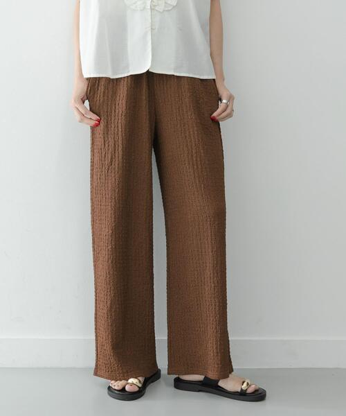 URBAN RESEARCH Sonny Label(アーバンリサーチサニーレーベル)の「ドライタッチワッシャーカットイージーパンツ(その他パンツ・レディース・グリーン系その他/ブラウン/ブラック・FREE)」の2枚目の写真