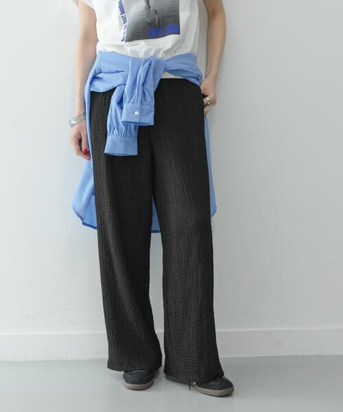 URBAN RESEARCH Sonny Label(アーバンリサーチサニーレーベル)の「ドライタッチワッシャーカットイージーパンツ(その他パンツ・レディース・グリーン系その他/ブラウン/ブラック・FREE)」の1枚目の写真