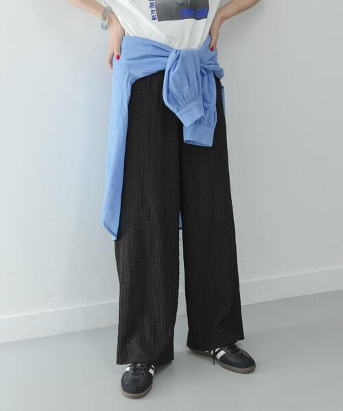 URBAN RESEARCH Sonny Label(アーバンリサーチサニーレーベル)の「ドライタッチワッシャーカットイージーパンツ(その他パンツ・レディース・グリーン系その他/ブラウン/ブラック・FREE)」の6枚目の写真
