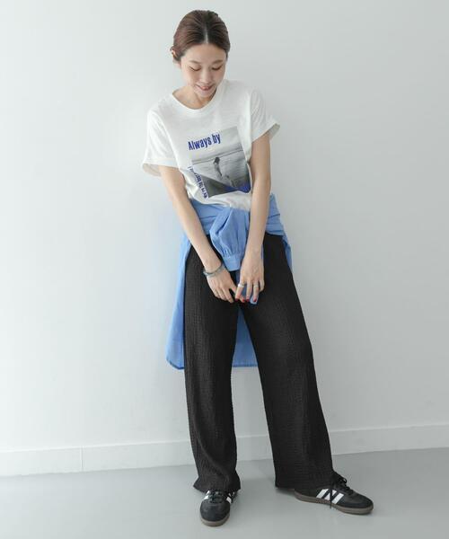 URBAN RESEARCH Sonny Label(アーバンリサーチサニーレーベル)の「ドライタッチワッシャーカットイージーパンツ(その他パンツ・レディース・グリーン系その他/ブラウン/ブラック・FREE)」の7枚目の写真