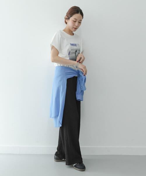 URBAN RESEARCH Sonny Label(アーバンリサーチサニーレーベル)の「ドライタッチワッシャーカットイージーパンツ(その他パンツ・レディース・グリーン系その他/ブラウン/ブラック・FREE)」の9枚目の写真