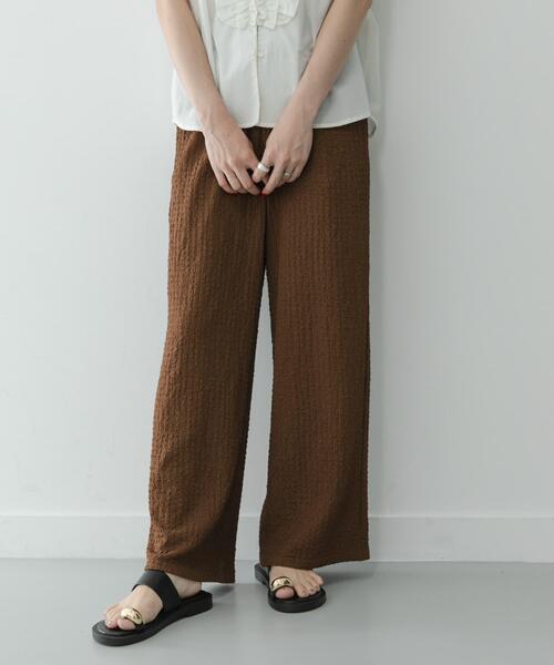 URBAN RESEARCH Sonny Label(アーバンリサーチサニーレーベル)の「ドライタッチワッシャーカットイージーパンツ(その他パンツ・レディース・グリーン系その他/ブラウン/ブラック・FREE)」の15枚目の写真
