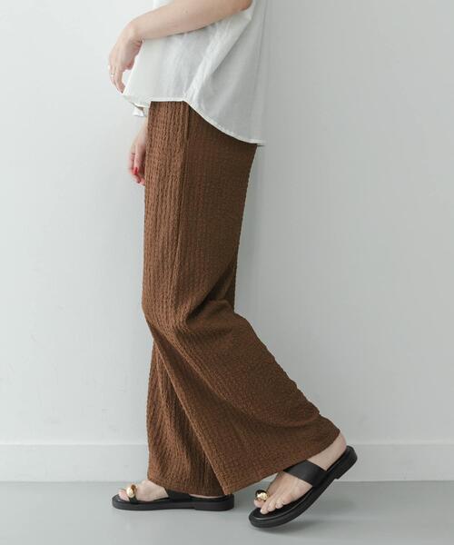 URBAN RESEARCH Sonny Label(アーバンリサーチサニーレーベル)の「ドライタッチワッシャーカットイージーパンツ(その他パンツ・レディース・グリーン系その他/ブラウン/ブラック・FREE)」の16枚目の写真