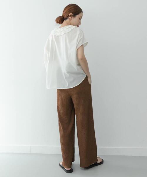 URBAN RESEARCH Sonny Label(アーバンリサーチサニーレーベル)の「ドライタッチワッシャーカットイージーパンツ(その他パンツ・レディース・グリーン系その他/ブラウン/ブラック・FREE)」の20枚目の写真