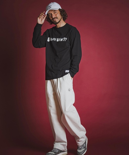 seventy seven(セブンティセブン)の「mlt5783- middle oz L-S fine t-shirt (collage) ロングスリーブTシャツ(7726W220)(Tシャツ/カットソー・メンズ・ホワイト/ブラック/ブルー・S/M/L/XL)」の19枚目の写真