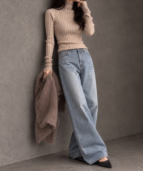 モデル身長：158cm 
着用サイズ：FREE
