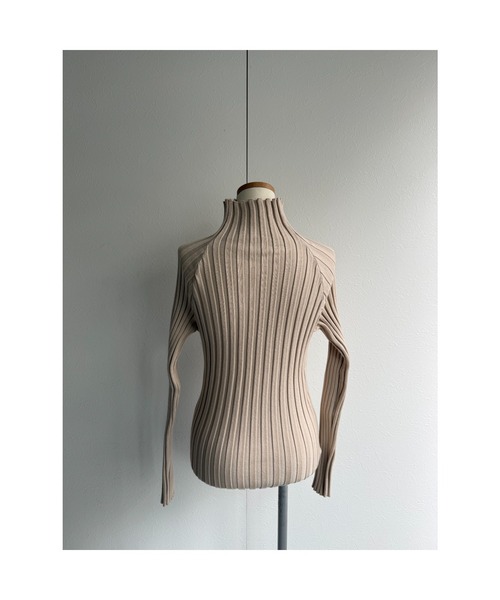 ap retro(アプレトロ)の「【ap retro basic】ワイドリブハイネックニット(ニット/セーター・レディース・ブラック/モカ/ライトベージュ/チャコール・FREE)」の15枚目の写真