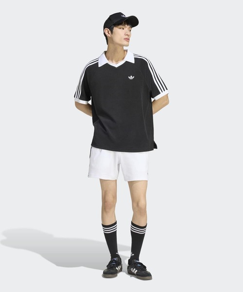 adidas(アディダス)の「テリー ポロシャツ / アディダスオリジナルス adidas Originals(ポロシャツ・メンズ・ブラック・XX-LARGE/X-LARGE/SMALL/LARGE/MEDIUM/3XL/XX-SMALL/X-SMALL)」の5枚目の写真