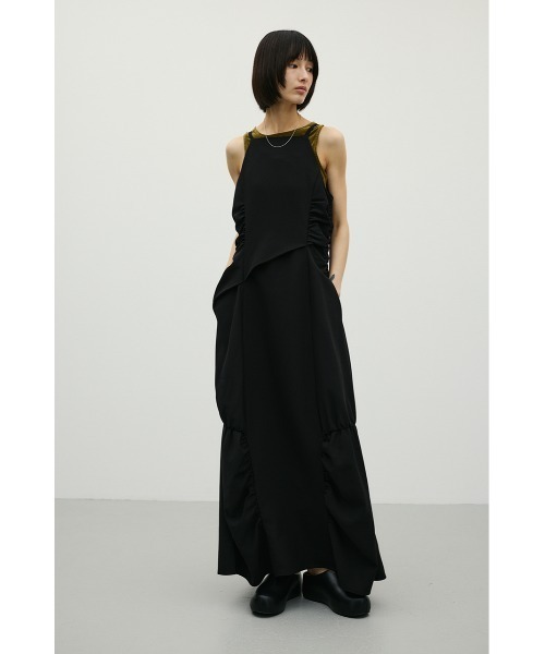 STYLEMIXER(スタイルミキサー)の「ギャザータックキャミワンピース(ワンピース・レディース・グレー/ブラック/ベージュ系その他・MEDIUM/SMALL)」の4枚目の写真