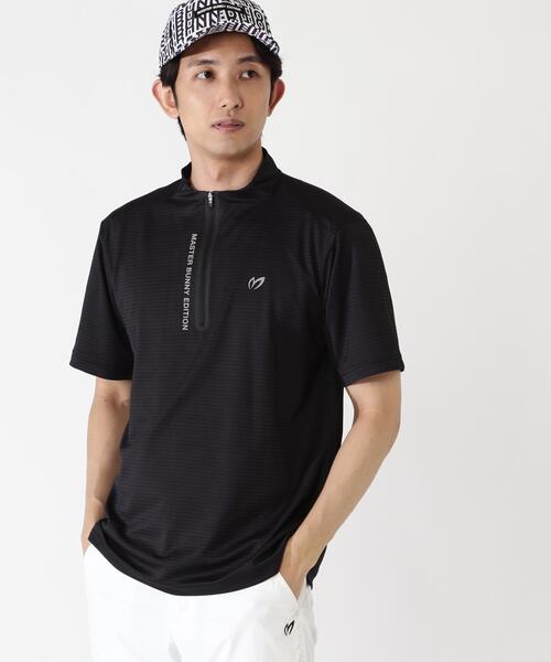 MASTER BUNNY EDITION(マスターバニーエディション)の「【MASTER BUNNY EDITION】ドビーワッフル半袖ハーフジップカットソー(Tシャツ/カットソー・メンズ・ホワイト/ブラック/オレンジ・MEDIUM/X-LARGE/LARGE)」の8枚目の写真