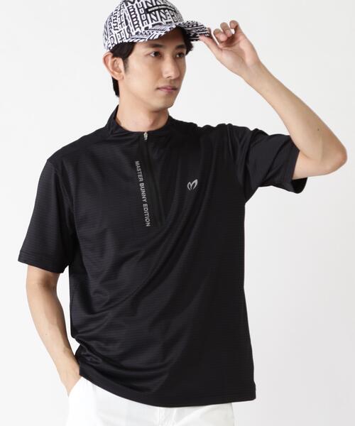 MASTER BUNNY EDITION(マスターバニーエディション)の「【MASTER BUNNY EDITION】ドビーワッフル半袖ハーフジップカットソー(Tシャツ/カットソー・メンズ・ホワイト/ブラック/オレンジ・MEDIUM/X-LARGE/LARGE)」の9枚目の写真