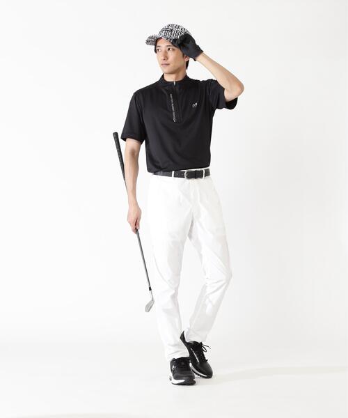 MASTER BUNNY EDITION(マスターバニーエディション)の「【MASTER BUNNY EDITION】ドビーワッフル半袖ハーフジップカットソー(Tシャツ/カットソー・メンズ・ホワイト/ブラック/オレンジ・MEDIUM/X-LARGE/LARGE)」の10枚目の写真