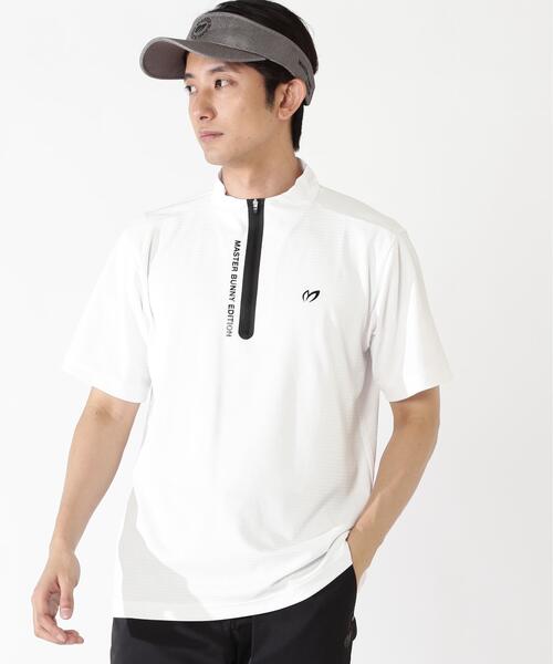 MASTER BUNNY EDITION(マスターバニーエディション)の「【MASTER BUNNY EDITION】ドビーワッフル半袖ハーフジップカットソー(Tシャツ/カットソー・メンズ・ホワイト/ブラック/オレンジ・MEDIUM/X-LARGE/LARGE)」の21枚目の写真