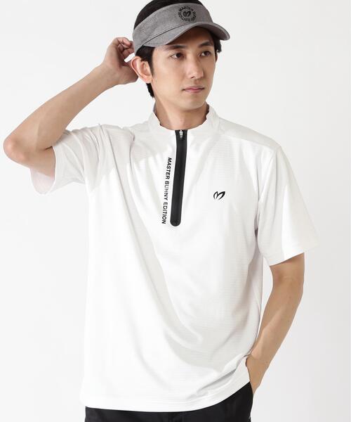 MASTER BUNNY EDITION(マスターバニーエディション)の「【MASTER BUNNY EDITION】ドビーワッフル半袖ハーフジップカットソー(Tシャツ/カットソー・メンズ・ホワイト/ブラック/オレンジ・MEDIUM/X-LARGE/LARGE)」の22枚目の写真