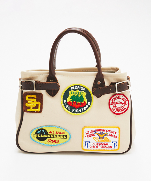 HERITAGE LEATHER(ヘリテージレザー)の「HERITAGE LEATHER / ヘリテージレザー 別注 レザー HL 25-アイボリー(トートバッグ・メンズ・アイボリー・FREE)」の4枚目の写真