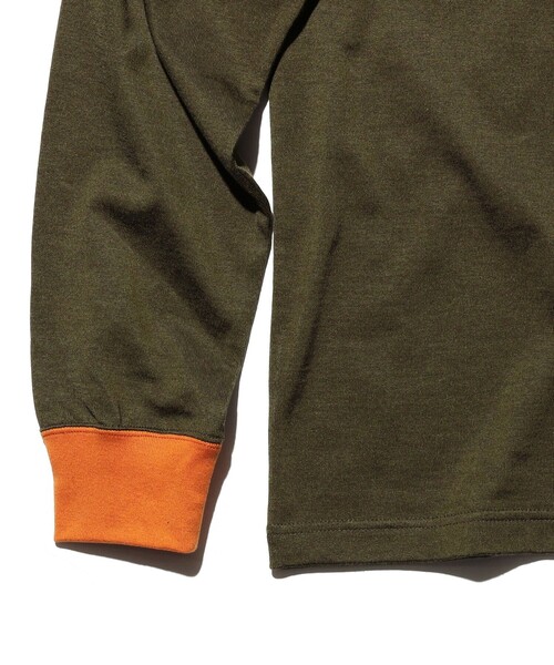 BEAMS PLUS(ビームスプラス)の「Pocket Tee 2 Tone(Tシャツ/カットソー・メンズ・ネイビー/オリーブ/ホワイト・SMALL/MEDIUM/X-LARGE/LARGE/XX-LARGE)」の15枚目の写真