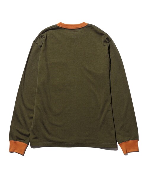 BEAMS PLUS(ビームスプラス)の「Pocket Tee 2 Tone(Tシャツ/カットソー・メンズ・ネイビー/オリーブ/ホワイト・SMALL/MEDIUM/X-LARGE/LARGE/XX-LARGE)」の17枚目の写真