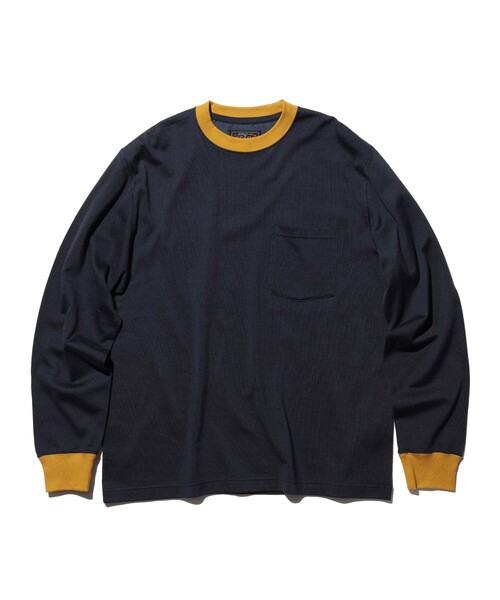 BEAMS PLUS(ビームスプラス)の「Pocket Tee 2 Tone(Tシャツ/カットソー・メンズ・ネイビー/オリーブ/ホワイト・SMALL/MEDIUM/X-LARGE/LARGE/XX-LARGE)」の18枚目の写真
