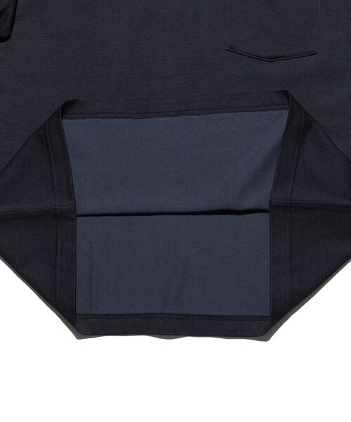 BEAMS PLUS(ビームスプラス)の「Pocket Tee 2 Tone(Tシャツ/カットソー・メンズ・ネイビー/オリーブ/ホワイト・SMALL/MEDIUM/X-LARGE/LARGE/XX-LARGE)」の22枚目の写真