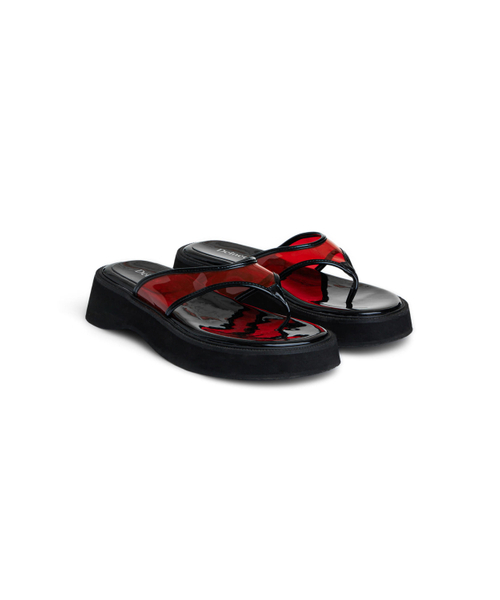 DEINET(ダイニット)の「JELLY FLIP FLOP IN RED(サンダル・レディース・その他・23cm/24cm/25cm)」の1枚目の写真