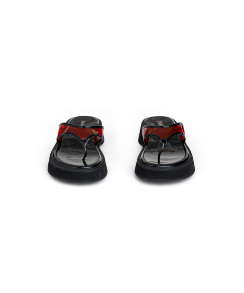 DEINET(ダイニット)の「JELLY FLIP FLOP IN RED(サンダル・レディース・その他・23cm/24cm/25cm)」の2枚目の写真