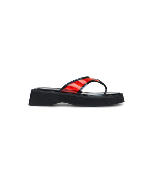 DEINET(ダイニット)の「JELLY FLIP FLOP IN RED(サンダル・レディース・その他・23cm/24cm/25cm)」の3枚目の写真