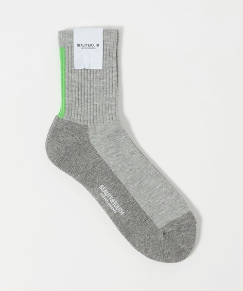BEAUTY&YOUTH UNITED ARROWS(ビューティーアンドユースユナイテッドアローズ)の「バック ライン ソックス(ソックス/靴下・メンズ・ダークグレー・FREE)」の1枚目の写真