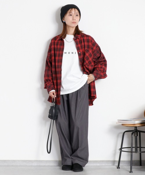 cepo(セポ)の「パネルチェックオーバーシャツ(シャツ/ブラウス・レディース・レッド系/ブラウン系/ブラック系・M)」の18枚目の写真