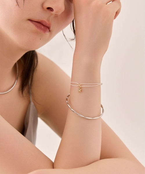 Phoebe(フィービィー)の「【金属アレルギー対応】ジュエルコードブレスレット 星/スター 男女兼用<14㎝~24cm>(ブレスレット・レディース・ピンク/グレー/ホワイト・FREE)」の17枚目の写真