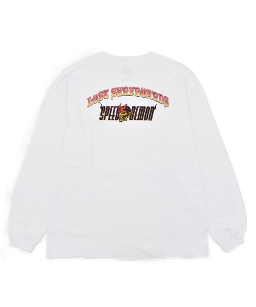 lost(ロスト)の「lost/ロスト MAYHEM SPEED DEMON LS TEE ロンT LM6F-2204(Tシャツ/カットソー・メンズ・アッシュグレー/ホワイト/チャコールグレー・M/L/XL)」の1枚目の写真