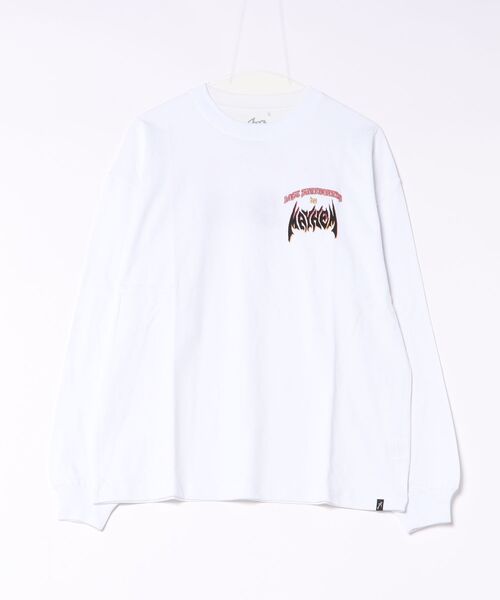 lost(ロスト)の「lost/ロスト MAYHEM SPEED DEMON LS TEE ロンT LM6F-2204(Tシャツ/カットソー・メンズ・アッシュグレー/ホワイト/チャコールグレー・M/L/XL)」の6枚目の写真