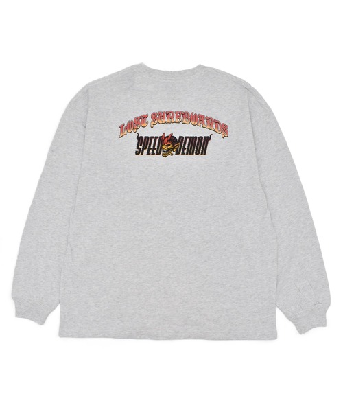 lost(ロスト)の「lost/ロスト MAYHEM SPEED DEMON LS TEE ロンT LM6F-2204(Tシャツ/カットソー・メンズ・アッシュグレー/ホワイト/チャコールグレー・M/L/XL)」の11枚目の写真