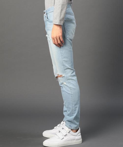 BEAUTY&YOUTH UNITED ARROWS（ビューティーアンドユースユナイテッドアローズ）の「＜monkey time＞ クラッシュ スキニーデニム（デニムパンツ・メンズ・ライトブルー・X-LARGE/LARGE/SMALL/MEDIUM）」の9枚目の写真