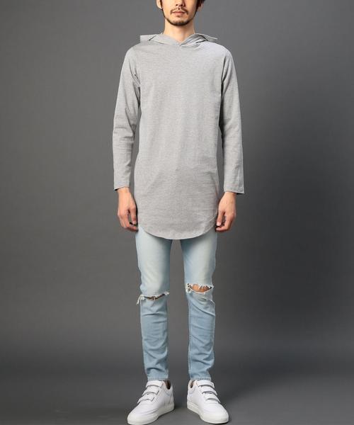 BEAUTY&YOUTH UNITED ARROWS（ビューティーアンドユースユナイテッドアローズ）の「＜monkey time＞ クラッシュ スキニーデニム（デニムパンツ・メンズ・ライトブルー・X-LARGE/LARGE/SMALL/MEDIUM）」の10枚目の写真