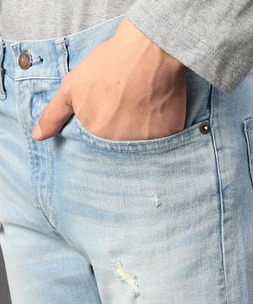 BEAUTY&YOUTH UNITED ARROWS（ビューティーアンドユースユナイテッドアローズ）の「＜monkey time＞ クラッシュ スキニーデニム（デニムパンツ・メンズ・ライトブルー・X-LARGE/LARGE/SMALL/MEDIUM）」の12枚目の写真