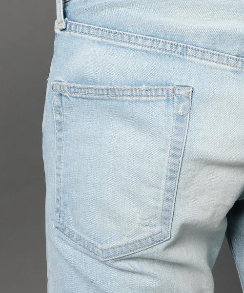 BEAUTY&YOUTH UNITED ARROWS（ビューティーアンドユースユナイテッドアローズ）の「＜monkey time＞ クラッシュ スキニーデニム（デニムパンツ・メンズ・ライトブルー・X-LARGE/LARGE/SMALL/MEDIUM）」の13枚目の写真