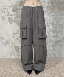 Panel Multi Pocket Cargo Pants (Charcoal)