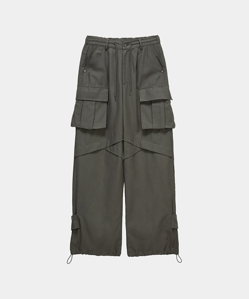 ETRE AU SOMMET(エトレオソメ)の「Panel Multi Pocket Cargo Pants (Charcoal)(その他パンツ・レディース・チャコールグレー・FREE)」の6枚目の写真