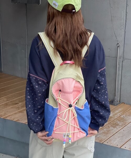 HELLO.SANFRANCISCO(ハローサンフランシスコ)の「【HELLO.SANFRANCISCO】カラフルリップバッグパック(バックパック/リュック・レディース・パープル/ピンク・ONE SIZE)」の19枚目の写真
