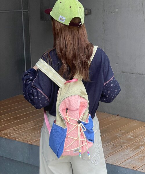 HELLO.SANFRANCISCO(ハローサンフランシスコ)の「【HELLO.SANFRANCISCO】カラフルリップバッグパック(バックパック/リュック・レディース・パープル/ピンク・ONE SIZE)」の20枚目の写真
