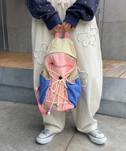 HELLO.SANFRANCISCO(ハローサンフランシスコ)の「【HELLO.SANFRANCISCO】カラフルリップバッグパック(バックパック/リュック・レディース・パープル/ピンク・ONE SIZE)」の21枚目の写真