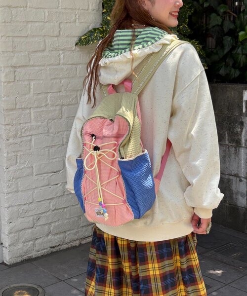 HELLO.SANFRANCISCO(ハローサンフランシスコ)の「【HELLO.SANFRANCISCO】カラフルリップバッグパック(バックパック/リュック・レディース・パープル/ピンク・ONE SIZE)」の22枚目の写真