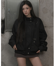 KHAKIPOINT（カーキポイント）の「Architect Utility Jacket (black)（ミリタリージャケット）」